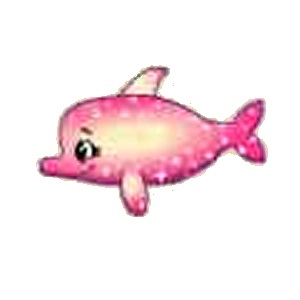 Pink Glitter Star Dolphin